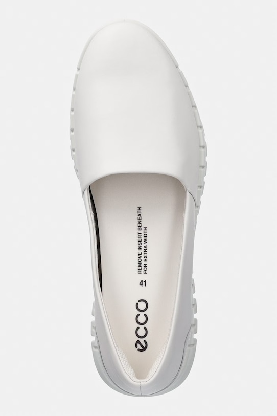 Kožené espadrilky Ecco Gruuv Lite W bílá 246313.52292