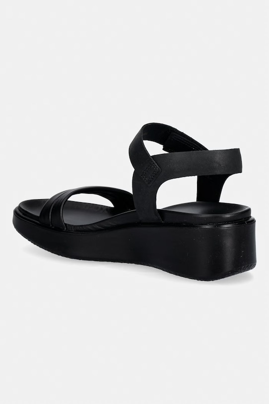 Παπούτσια Ecco Σανδάλια Γυναικεία Δερμάτινα Flowt Wedge LX W 273303.51052 μαύρο