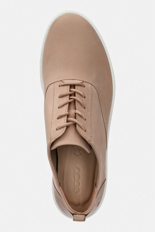 Ecco Bella pantofi pentru femei, din nubuc bej 282313.02084