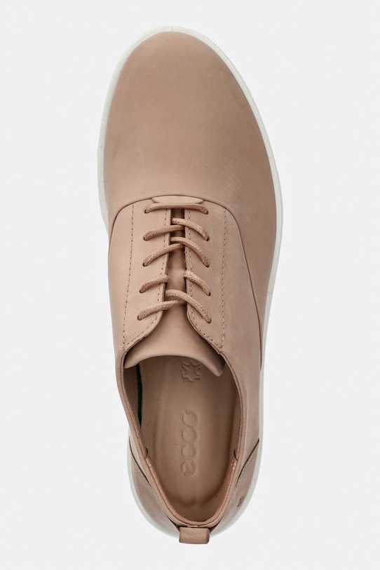 Ecco Bella pantofi pentru femei, din nubuc bej 282313.02084