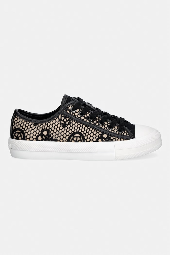 Guess CAREY2 πάνινα sneakers γυναικεία FLJCR2.FAP12.BLKNA μαύρο SS26