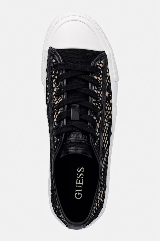 Guess CAREY2 πάνινα sneakers γυναικεία μαύρο FLJCR2.FAP12.BLKNA