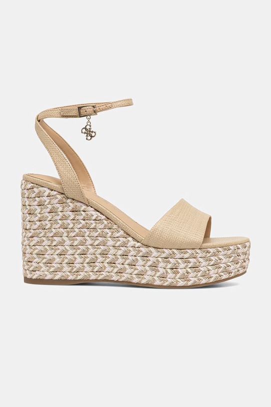 Guess sandały EVERLY FLJERL.ELE04.NATU beżowy SS26
