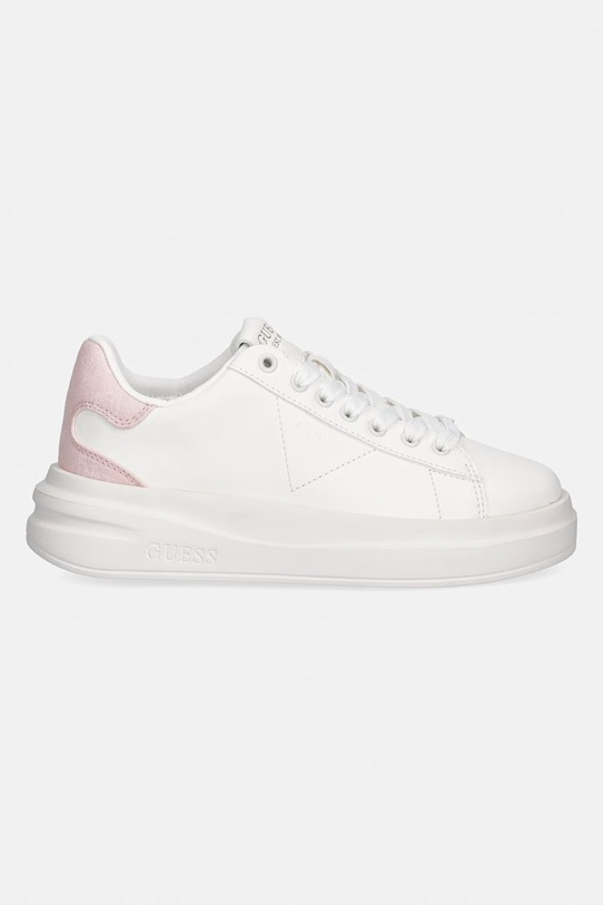 Guess sneakersy ELBINA14 FLJE14.LEA12.WHIPI biały SS26