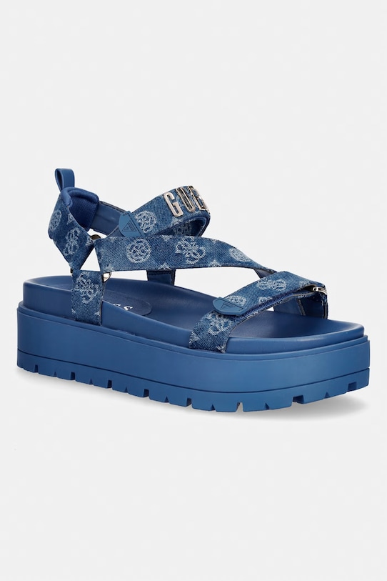 Guess sandały damskie FETTA granatowy FLJFTT.DEN03.BLUE
