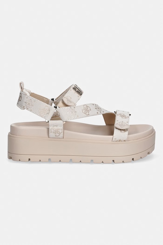 Guess Σανδάλια Στην πλατφόρμα Γυναικεία FETTA FLJFTT.FAL03.CREAM μπεζ SS26
