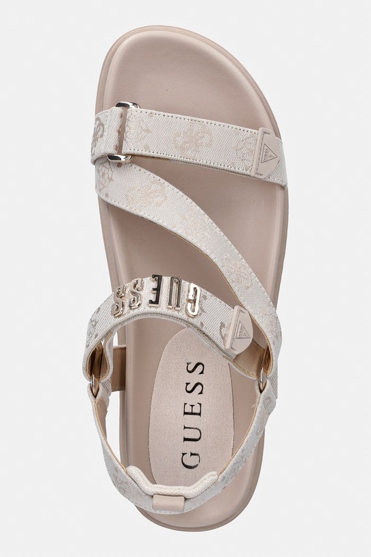 Guess Σανδάλια Στην πλατφόρμα Γυναικεία FETTA μπεζ FLJFTT.FAL03.CREAM