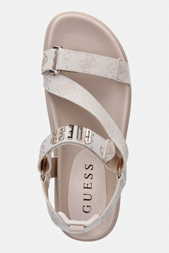 Guess Σανδάλια Στην πλατφόρμα Γυναικεία FETTA μπεζ FLJFTT.FAL03.CREAM