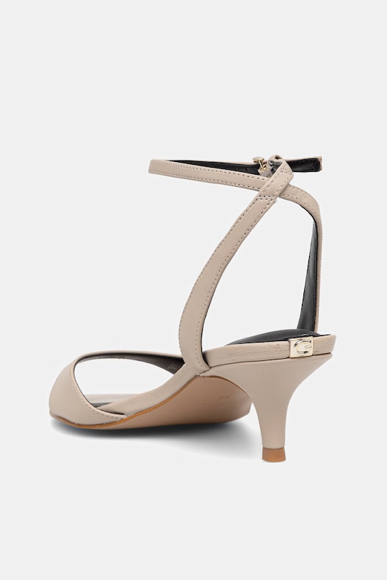 Взуття Шкіряні сандалі Guess LERELA FLJLER.LEA03.NUDE бежевий