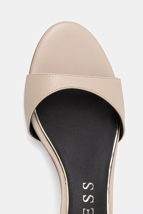 Шкіряні сандалі Guess LERELA бежевий FLJLER.LEA03.NUDE