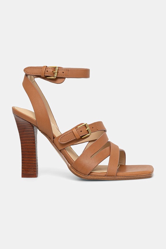 Δερμάτινα σανδάλια Guess RADELA FLJRAD.LEA03.BROWN καφέ SS26