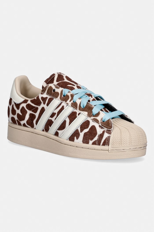 adidas Originals Superstar II sneakersy damskie skórzane brązowy KH9031