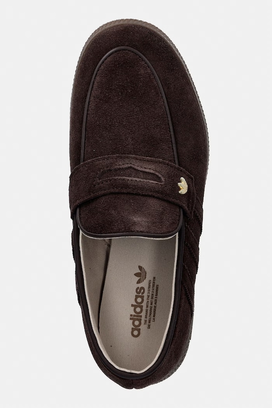 adidas Originals lordsy damskie zamszowe Handball Spezial Loafer brązowy KJ2533