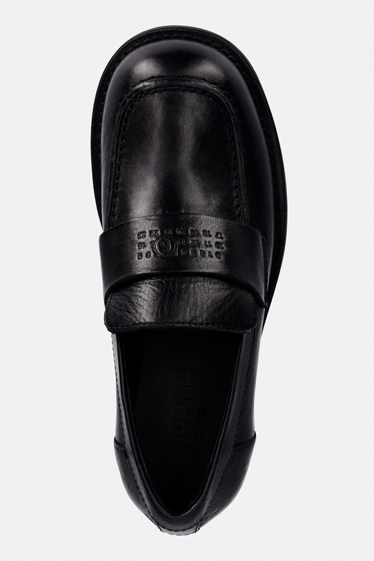 MM6 Maison Margiela mokasyny skórzane czarny S59WR0098.P7431.T8013