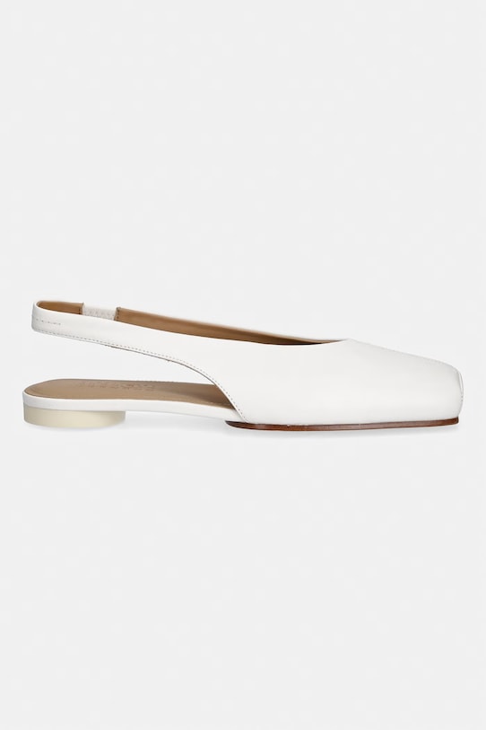 MM6 Maison Margiela балетки шкіряні S59WX0079.P3628.T1053 бежевий SS26