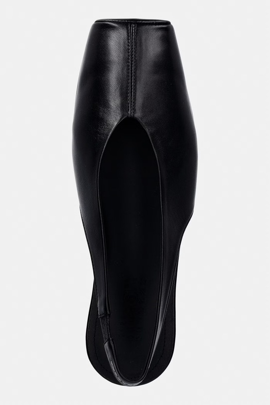 MM6 Maison Margiela baleriny skórzane czarny S59WX0079.P3628.T8013