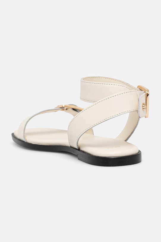 Obuwie BOSS sandały damskie skórzane Charlize 50563332.119 beżowy