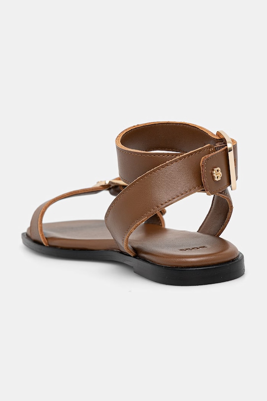 Obuća BOSS sandale za žene kožne Charlize 50563332.211 smeđa