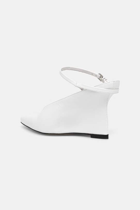 Παπούτσια BOSS στιλέτο δέρμα Charlize 50563993.100 λευκό