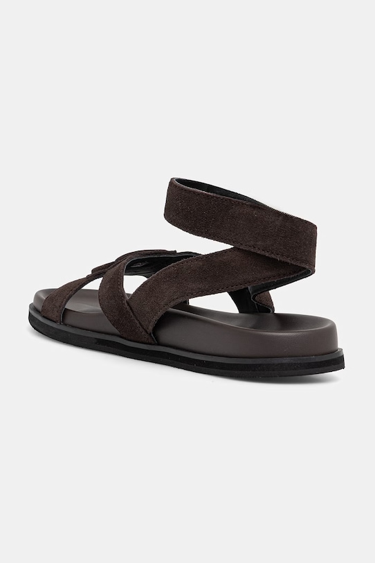 Obuwie BOSS sandały damskie skórzane Freyah 50563358.207 brązowy