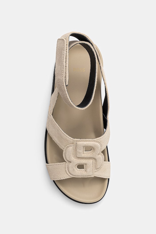 BOSS σανδάλια Γυναικεία σουέτ Freyah μπεζ 50563358.275