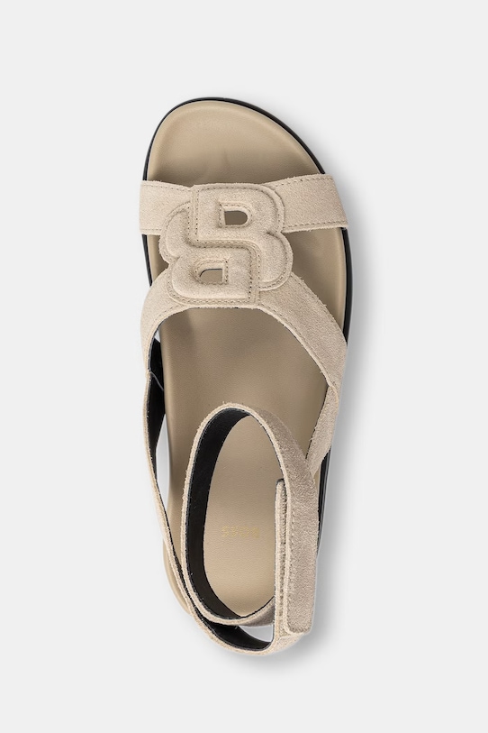 BOSS sandály dámské semišové Freyah béžová 50563358.275