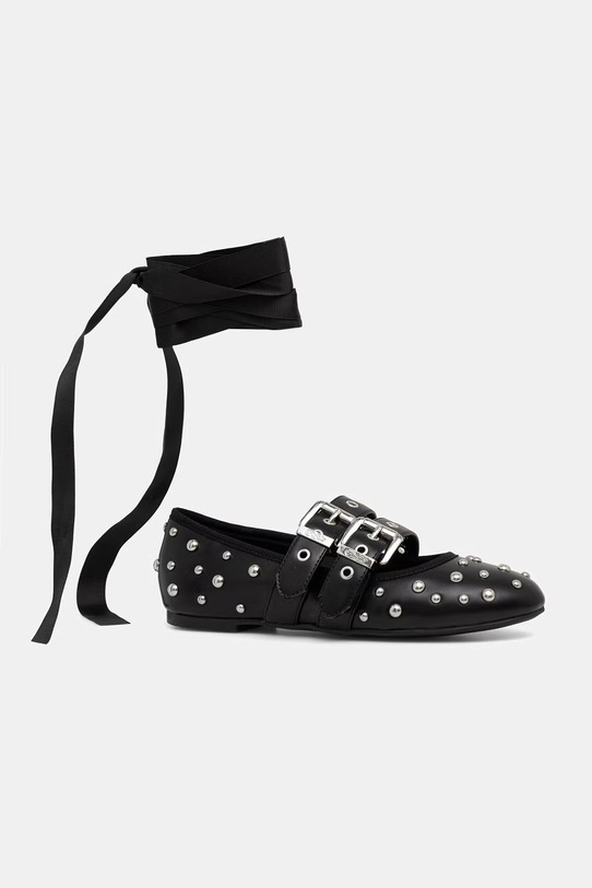Buffalo μπαλαρίνες Daphne Stud 1620059 μαύρο SS26