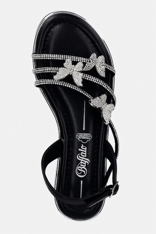 Buffalo sandały damskie Kira Snd Butterfly czarny 1601284