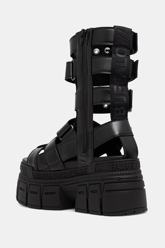 Obuća Buffalo sandale ženske Gospher Zeus 1602311 crna