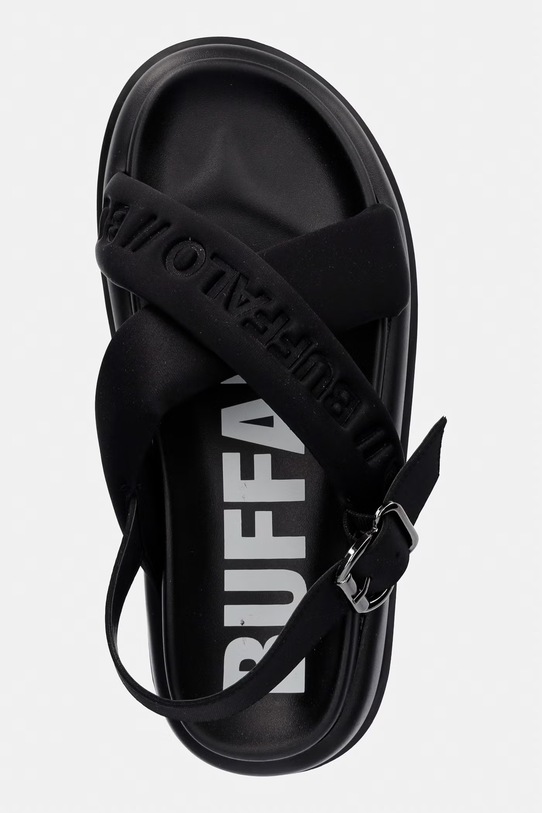 Buffalo sandále na platforme dámske Palma Cross čierna 1602323