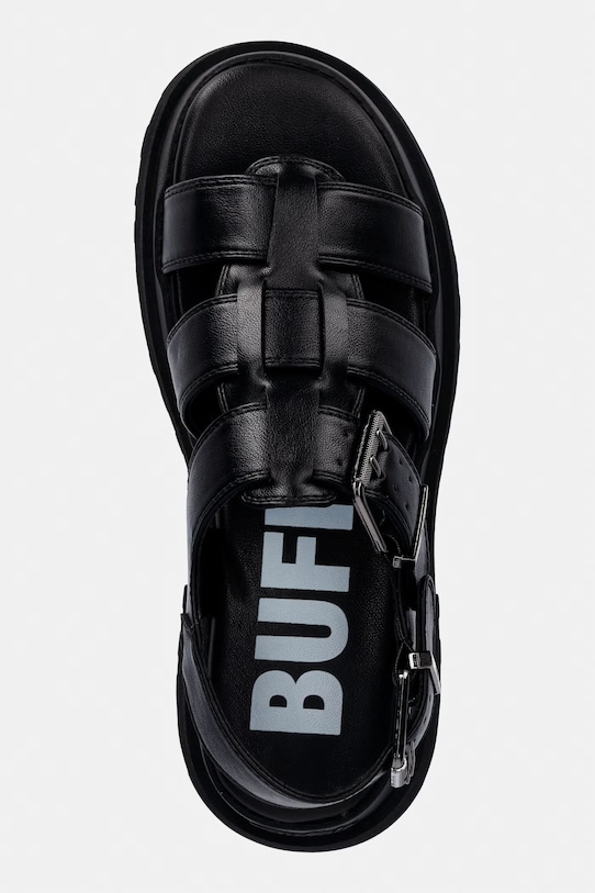 Buffalo sandale s platformom za žene Pluto Fisher crna 1602334