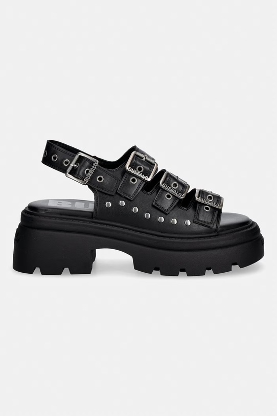 Buffalo sandále na platforme dámske Vega Athena Buckle 1602359 čierna SS26