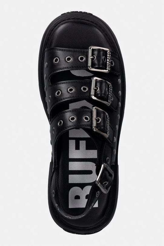 Buffalo sandále na platforme dámske Vega Athena Buckle čierna 1602359