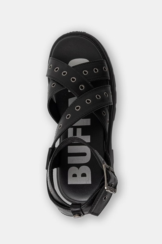 Buffalo dámske sandále na platforme Vega Mss Riv 1602360 čierna