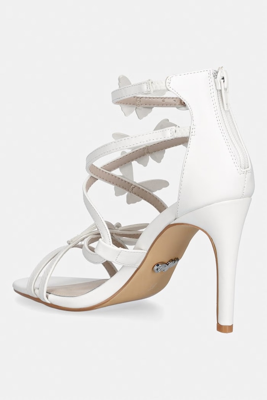Παπούτσια Buffalo σανδάλια ψηλό τακούνι Yana Butterfly 1291327 λευκό