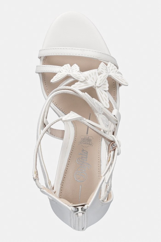 Buffalo sandále na vysokom podpätku Yana Butterfly biela 1291327