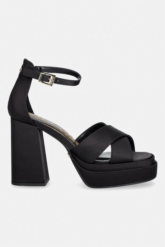 Buffalo sandále na podpätku May Cross 1291666 čierna SS26