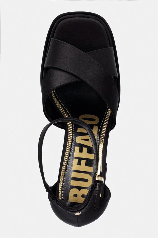 Buffalo sandále na podpätku May Cross čierna 1291666