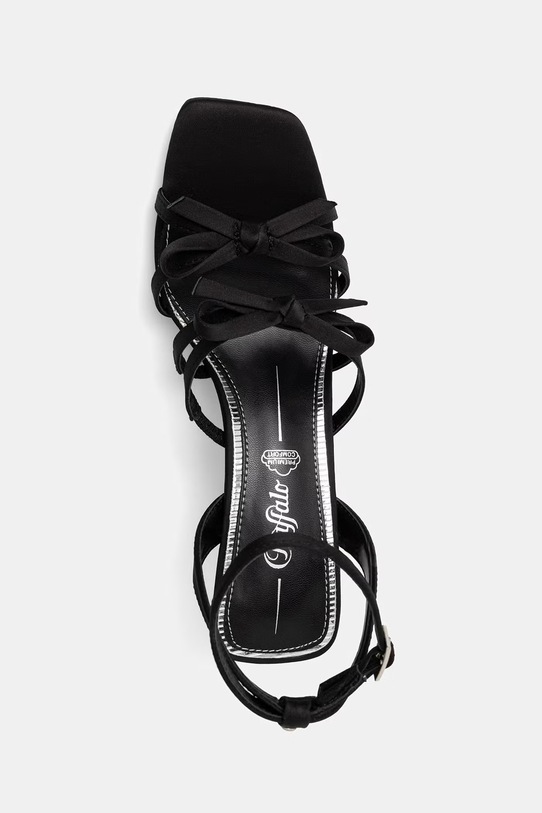 Buffalo sandále na ihličkovom podpätku Kaida Bow čierna 1291676