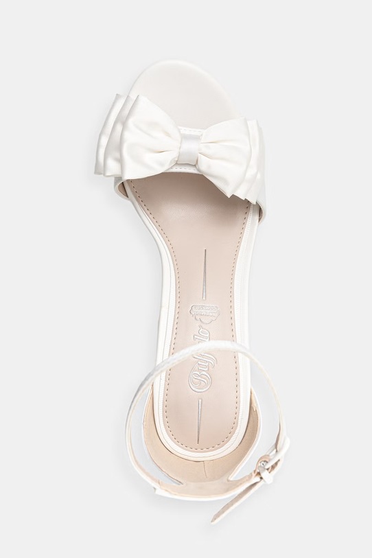 Buffalo sandale cu toc înalt Kya Bow Tb alb 1291684