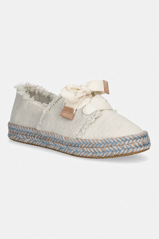 Toms espadryle damskie CAROLINA LACE UP beżowy 10021851