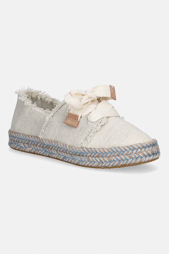 Toms espadryle damskie CAROLINA LACE UP beżowy 10021851