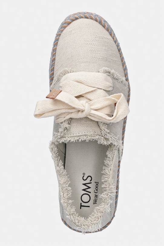 Toms espadryle damskie CAROLINA LACE UP beżowy 10021851