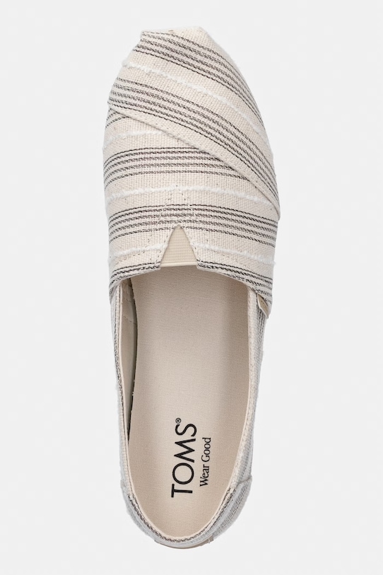 Toms espadryle na płaskim obcasie damskie ALPARGATA CLASSIC beżowy 10023037
