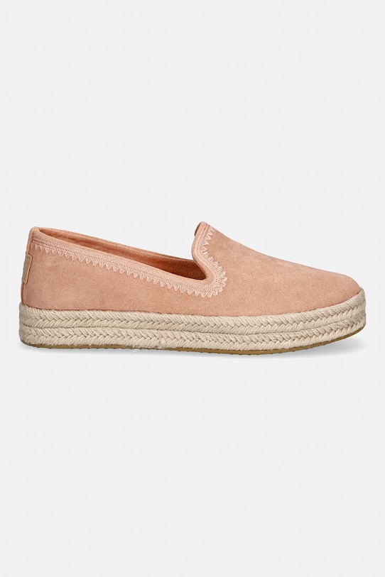 Toms espadrily dámské semišové CAROLINA 10023061 oranžová SS26