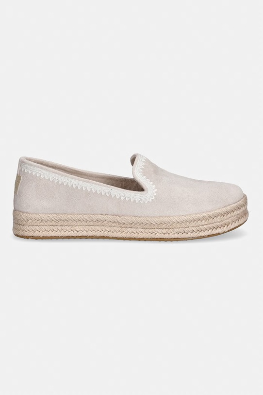 Toms espadryle damskie zamszowe CAROLINA 10023050 szary SS26