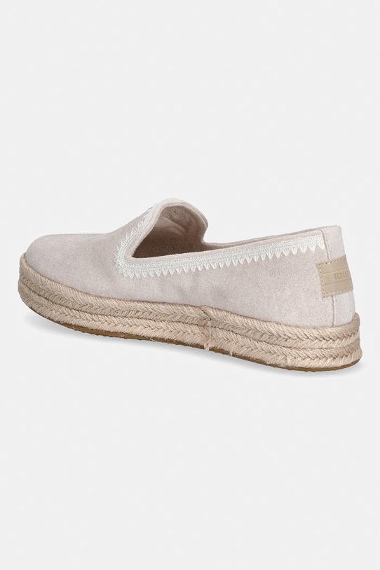 Obuwie Toms espadryle damskie zamszowe CAROLINA 10023050 szary