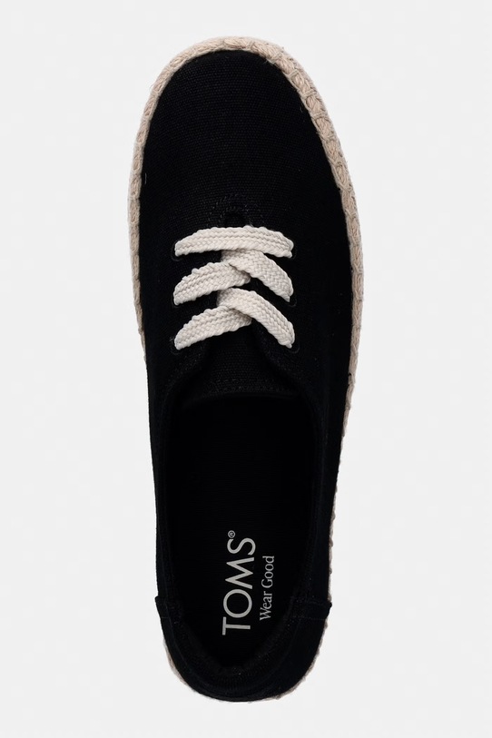 Toms VALENCIA LACE UP tenisky dámske čierna 10023274