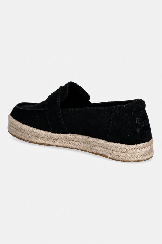 Obuwie Toms espadryle damskie zamszowe BLAKELY 10023067 czarny