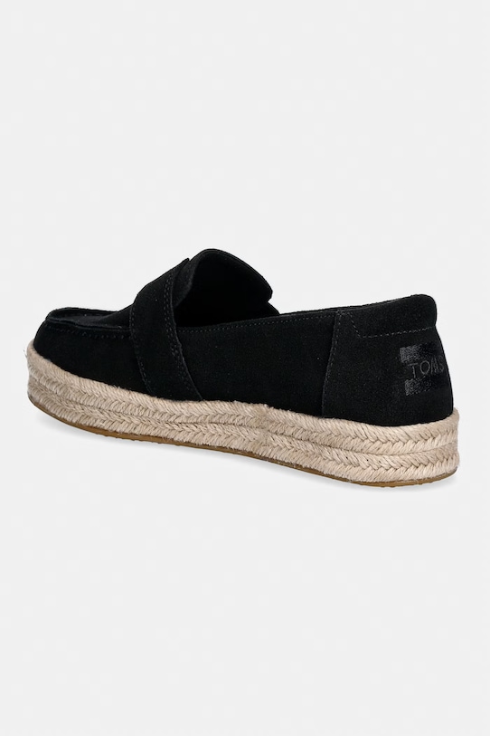 Obutev Toms espadrile ženske semišaste BLAKELY 10023067 črna